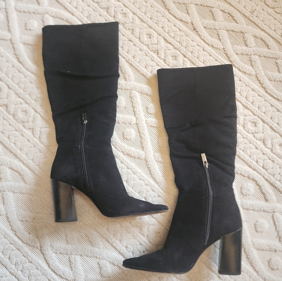 6 Black Suede knee high boots - Picture 8 of 8